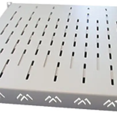 Support pour appareils lourd 19" APRANET VARIplain, T=455…780mm ≤150kg, gris 