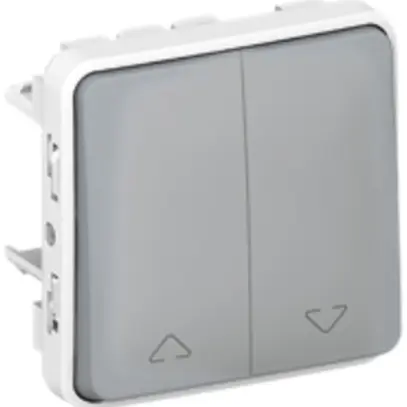 Interruttore per tapparella PLEXO 3+3/1L grigio 