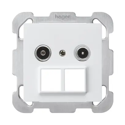 Presa multimedia INC kallysto R/TV montaggio B 19dB 2GHz bianco 