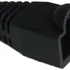 Douille anti-pliage noir, pour fiche RJ45, droite 