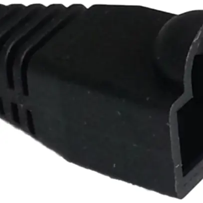 Manicotto antipiega nero, per spina RJ45, diritta 