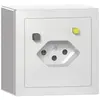 Presa FI AP SIDUS T13 30mA bianco lucido 