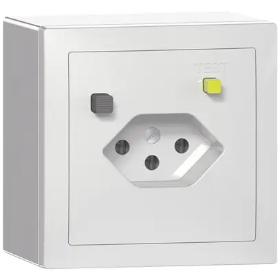 Prise FI AP SIDUS T13 30mA blanc brillant 