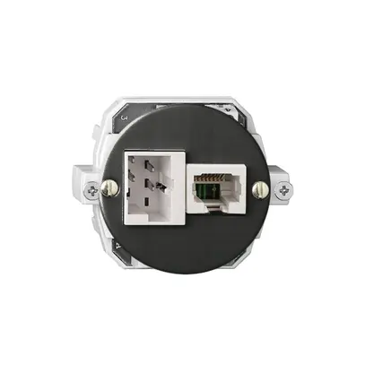 Inserto per presa di raccordo INC xDSL RJ45/TT83 nero ITplus con filtro 