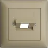 Kit frontale EDIZIOdue sand 88×88mm 1×RJ45 