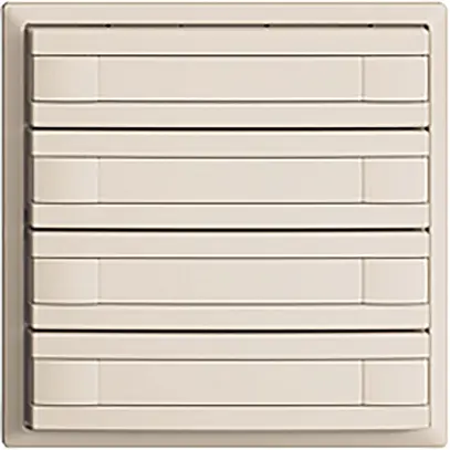 Poussoir ENC KNX 8× EDIZIOdue crema RGB sans LED avec insert papier 