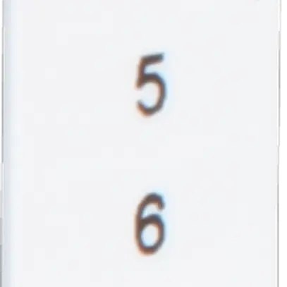 Ruban Zack ZB 1…10 blanc impression transversale à 10 étiquettes 5mm 