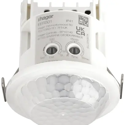 Rilevatore di movimento e di presenza INC Hager 360° Mini 10m Ø On/Off 