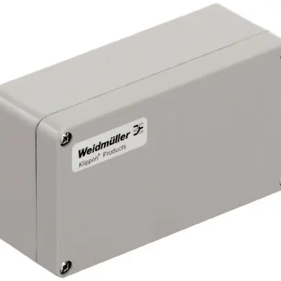 Scatola poliestere Weidmüller POK 160×75×56mm fibre di vetro grigio argento 