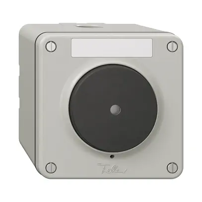 Contatto suoneria luminoso NAP NEVO c.etichetta, 16A, 230 VAC, grigio chiaro 