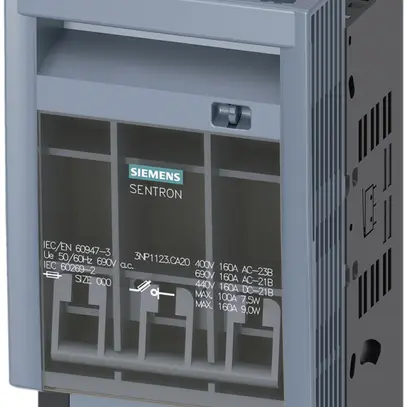 Sezionatore di carico Siemens SENTRON 3NP1 DIN-000 160A 3L 45mm mt 