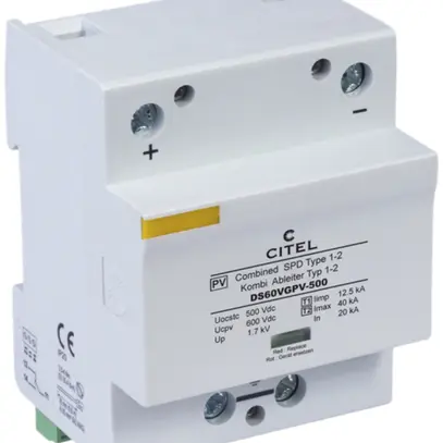 Protection surtension PV Flury DS60 VGPV, 500V DC, t1+2 