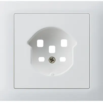 Kit frontal INC Hager kallysto pour prise G3 1×T25 cadre enfichable blanc 