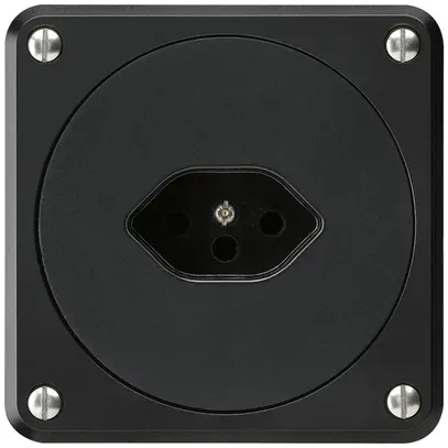 Presa INC robusto tipo 13 nero senza copercchio 