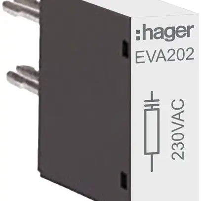 Module RC Hager 230VAC pour fusibles EV018…EV038, EVN032…EVN045, EVL014…EVL027 