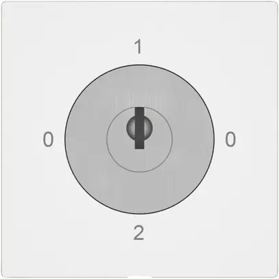 Interruttore rotativo EDIZIO.liv SNAPFIX® commut.2/2L serrature&2 chiavi bi 