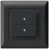 Interrupteur pour stores ENC kallysto.line noir 2 touches bornes enfichables 