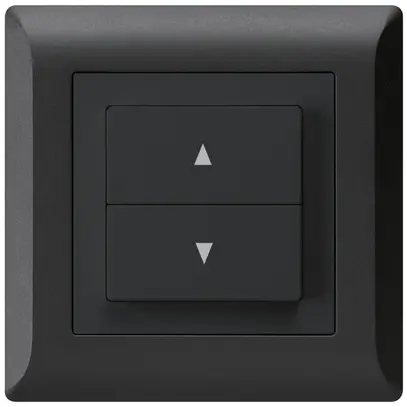 Interrupteur pour stores ENC kallysto.line noir 2 touches bornes enfichables 