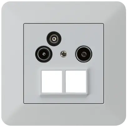 Prise d'antenne ENC R/TV/données HMS kallysto.trend 19dB gris clair 