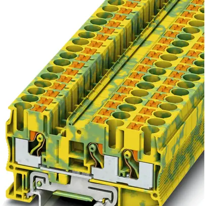 Morsetto di protez.0.5…10mm² con.Push-in verde/giallo PT 6-TWIN-PE 