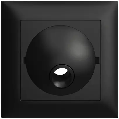 Kit frontale INC EDIZIOdue nero 88×88mm per scatola di raccord 