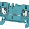 Morsetto di passaggio Weidmüller A4C PUSH IN 1.5mm² 4 contatti TS35 blu 
