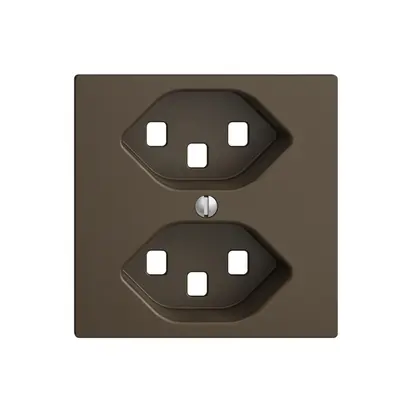 Kit frontale EDIZIOdue coffee 60×60mm 2×T23 