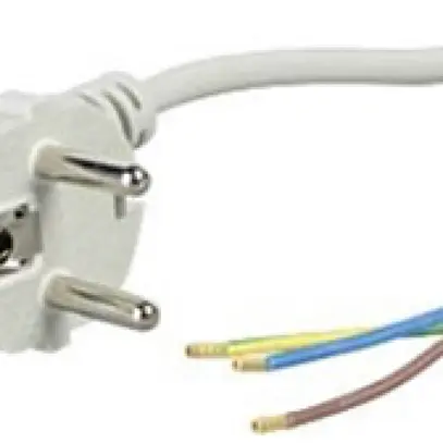 Câble de raccordement DOTLUX 10A 220…250V 3 pôles fiche (type F) Ø6mm 1.8m gris 