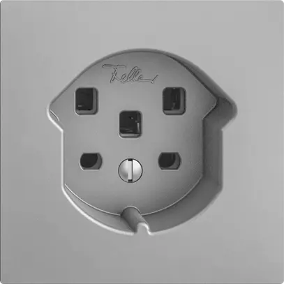 Steckdose EDIZIOdue T25 16A silver, mit Steckklemmen 