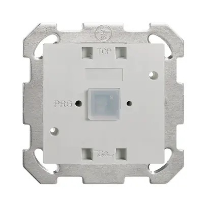 Poussoir EDIZIOdue elegance 1× avec BCU, bornes à vis & LED 