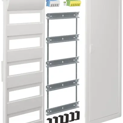 Ausbaupaket Hager volta ohne Rahmen/Tür 5-reihig 