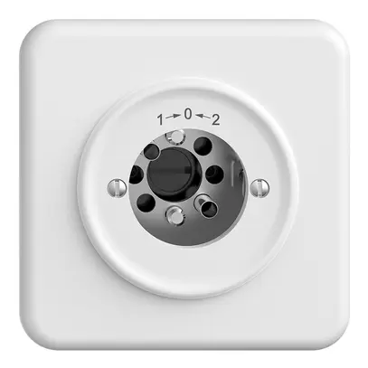 UP-Schwenktaster 1->0<-2 STANDARDdue weiss für Schloss, ohne Zylind 