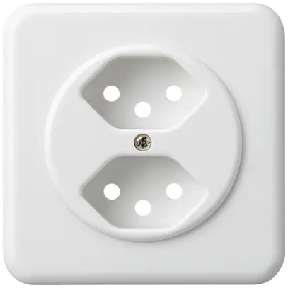 Kit frontal ENC basico 2×type 13 blanc 86×86mm avec sécurité enfants 