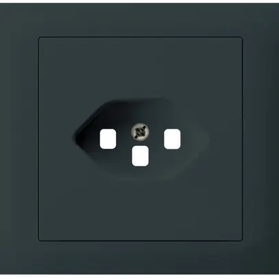 Kit frontale INS kallysto per presa INS G3 1×tipo 23 telaio avvitabile nero 