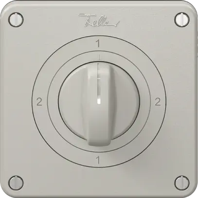 Interrupteur rotatif NEVO N.CO 3/2L, avec manette, KS, 2-1-2-1, gris clair 