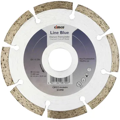 Disco diamante da taglio CIMCO Line Blue Ø125mm 