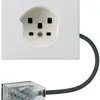 Prise FLF HA type 25 bornes enfichables adaptateur câble plat Technofil blanc 