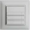 Pulsante INC KNX 6×EDIZIOdue grigio chiaro RGB senza LED con inserto carta 