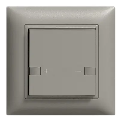 Kit frontal ENC variateur univ 1c/1 t. ZEP 88×88mm gris foncé 