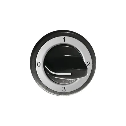 Kit frontal Feller 0-1-2-3 noir pour interrupteur rotatif 