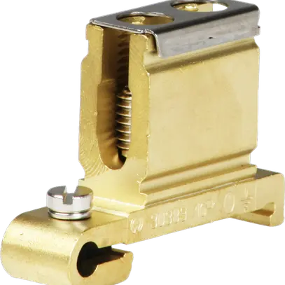 Borne de terre joignable Woertz 6…16mm² raccordement à vis 1×1 rail DIN 35mm 