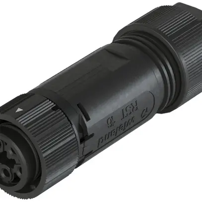 Prise Wieland RST16I5 S B1 ZT5 SW, 5L 250V/400V 16A, noir 