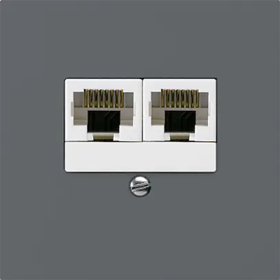 UP-Dose kallysto 2×RJ45u getrennt anthrazit 