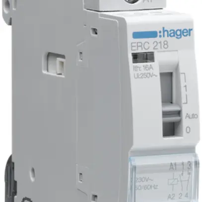 Relais AMD Hager 230VAC 1 fermeur 1 ouvreur 0 inverseur 16A 230VAC 1UM 