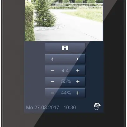 Poste intérieur AP ABB-Welcome vidéo 126mm (5"), noir 