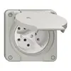 Prise NUP NEVO, 3×T13, IP21, a.LED, gris clair 