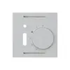 Kit frontal ENC kallysto gris clair pour thermostat d'ambiance avec interrupteur 