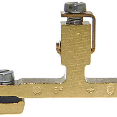 Borne de terre joignable Woertz 6mm² raccordement à vis 1×1 rail DIN 35mm 