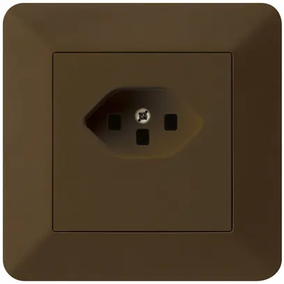 Prise ENC kallysto.trend T23 brun bornes à vis 