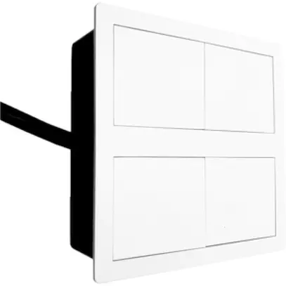 Presa ENC o INC tipo 13 Karch VersaHIT, con cavo, bianco RAL 9010 